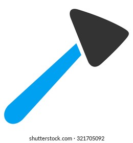 Neurologist Hammer vector icon. Style is bicolor flat symbol, blue and gray colors, rounded angles, white background.