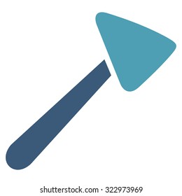 Neurologist Hammer vector icon. Style is bicolor flat symbol, cyan and blue colors, rounded angles, white background.