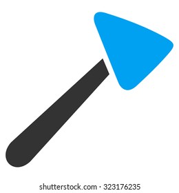 Neurologist Hammer vector icon. Style is bicolor flat symbol, blue and gray colors, rounded angles, white background.