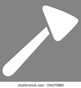 Neurologist Hammer vector icon. Style is flat symbol, white color, rounded angles, gray background.