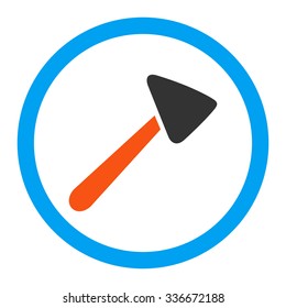 Neurologist Hammer vector icon. Style is flat rounded symbol, bright colors, rounded angles, white background.