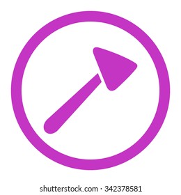 Neurologist Hammer vector icon. Style is flat rounded symbol, violet color, rounded angles, white background.