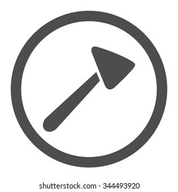 Neurologist Hammer vector icon. Style is flat rounded symbol, gray color, rounded angles, white background.