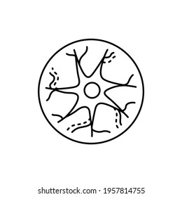 Neurology color line icon. Pictogram for web page, mobile app, promo. UI UX GUI design element. Editable stroke.