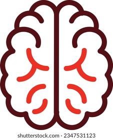 Neurology Glyph Two Color Icon For Personal And Commercial Use.
