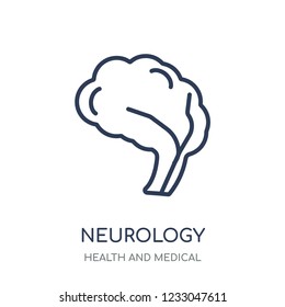 Neurology icon. Neurology linear symbol design from Health and Medical collection. Simple outline element vector illustration on white background