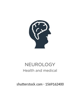 Neurology icon vector. Trendy flat neurology icon from health and medical collection isolated on white background. Vector illustration can be used for web and mobile graphic design, logo, eps10