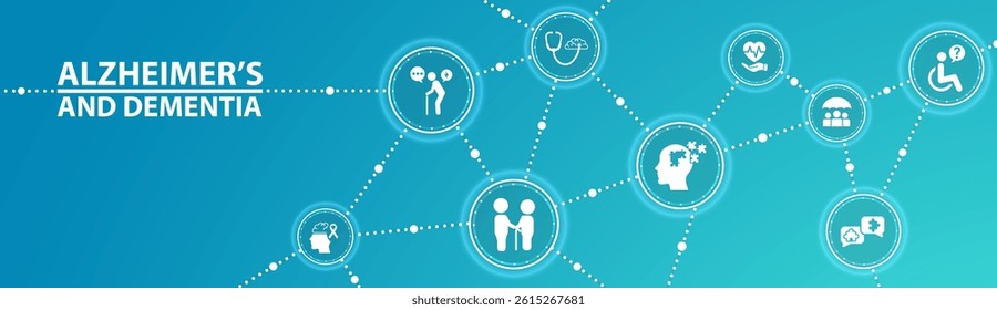 Neurology icons, such as Alzheimer's and dementia, insomnia, memory impairment and more.
