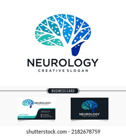 Neurology logo design vector template