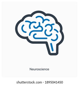 Neurology Or Neuroscience Icon Concept