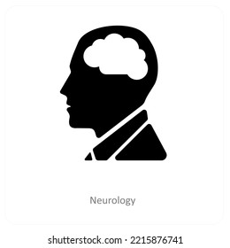 Neurology And Neuroscience Icon Concept