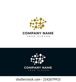 Neurology technology logo vector design template