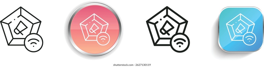 neuromarketing icon. Thin Linear, Regular and Button Style Design Isolated On White Background