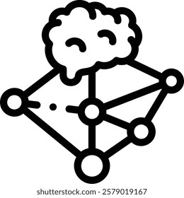 neuromarketing icon. Thin Linear Style Design Isolated On White Background