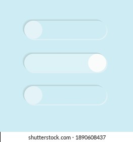 Neuromorphic  Blue Sky Vector Design UI Kit