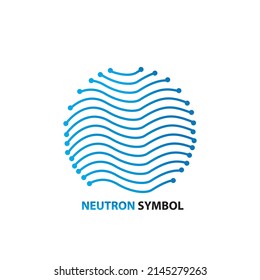 neuron brain logo icon isolated on white background