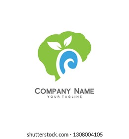 Neuron Brain Vector Flat Design