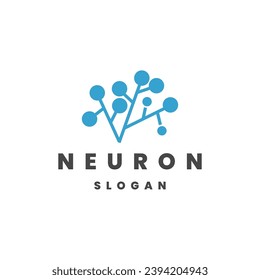 plantilla vectorial de diseño del logotipo de negocios de neuron.