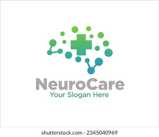 neuron care logo designs for medical and clinic service or hospital logo