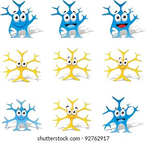 Neuron Cartoon In 3D : Ms Office Style