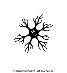 Neurônio com Dendritos e Axônio para Comunicação do Sistema Nervoso