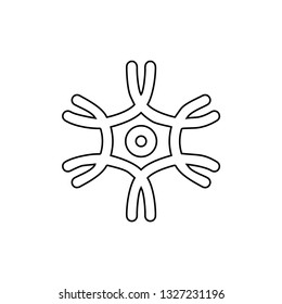Neuron icon. Human sign