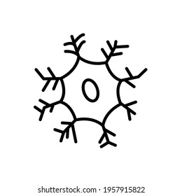 neuron icon line style vector for your web, mobile app logo UI design