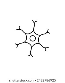 neuron icon, vector best line icon.