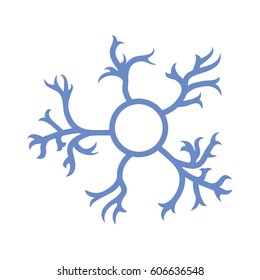 Neuron Icon.Brain Cell - Vector