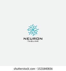 Neuron Logo Abstract - Vector