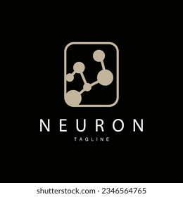 Neuron Logo, Cel Dna Network Vector, And Particle Technology, Simple Illustration Template Design