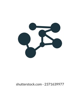 Neuron Logo, Cel Dna Network Vector, And Particle Technology, Simple Illustration Template Design