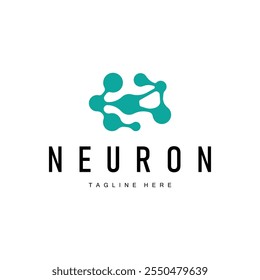 Neuron Logo Design Health Illustration DNA Molecule Nerve Cell Abstract Simple Illustration