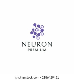 Plantilla de icono de diseño del logotipo de Neuron