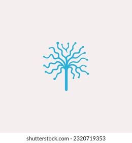Neuron Logo Design Vektorgrafik