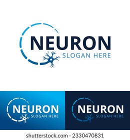 neuron logo design vector template