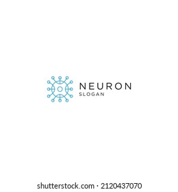 Plantilla de diseño de iconos de logotipo de Neuron