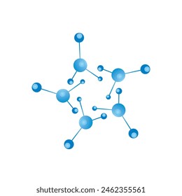 Neuron logo icon design template flat vector