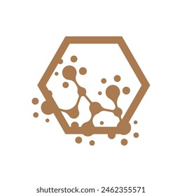 Neuron logo icon design template flat vector
