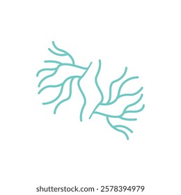 Neuron logo icon design template flat vector
