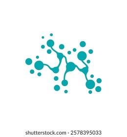 Neuron logo icon design template flat vector