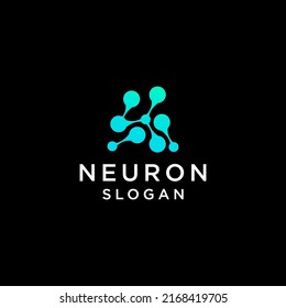 Neuron logo icon design vector 