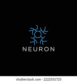 Neuron logo icon design vector 