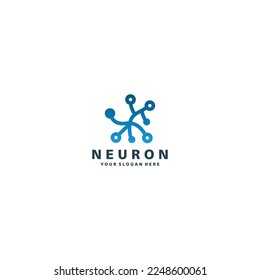 Vector de diseño de iconos del logotipo de Neuron 