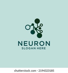 Neuron logo icon vector image