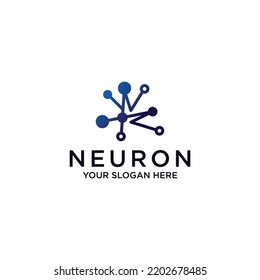 Neuron logo icon vector image