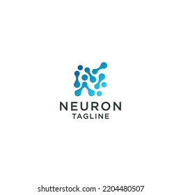 Neuron logo icon vector image