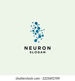 Neuron logo icon vector image