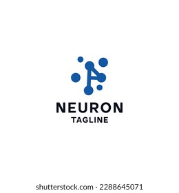 Neuron logo icon vector image