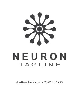 Neuron logo icon vector image